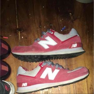 New Balance 574 red mens